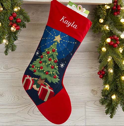 christmas tree stocking