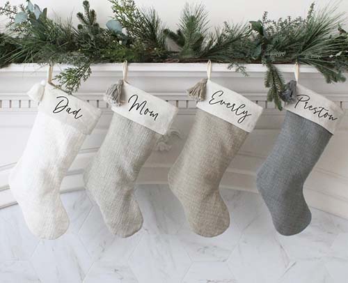 farmhouse tassel stocking