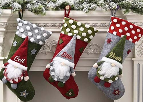 christmas gnome stockings