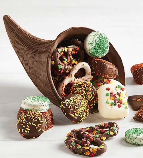 Thanksgiving Gifts - chocolate cornucopia