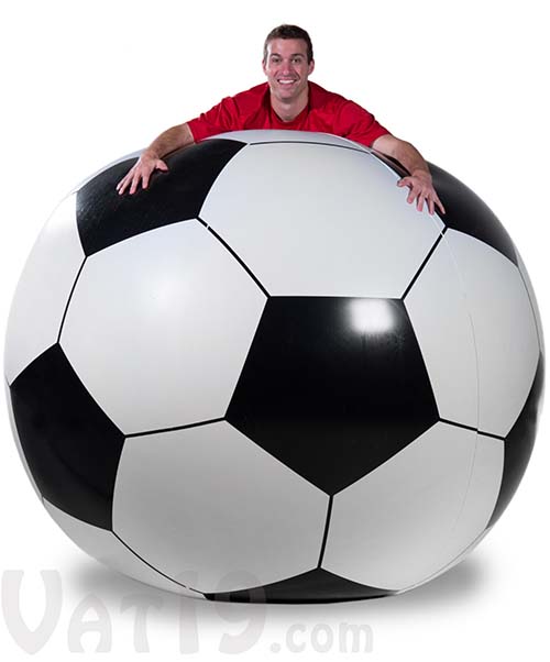 gigantic 6ft soccer ball
