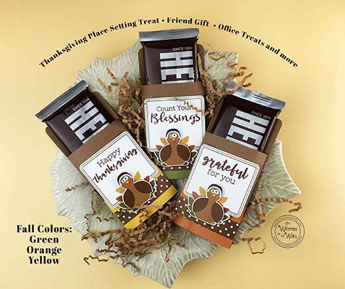 Thanksgiving Gifts - candy bar wrappers