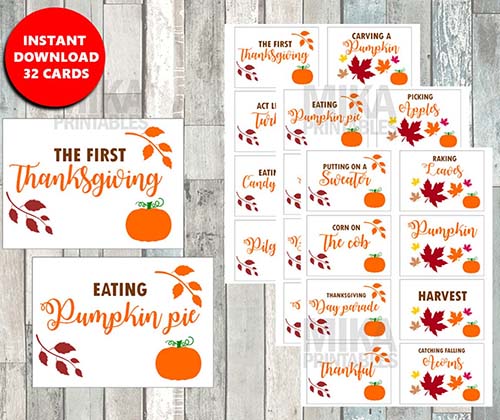 Thanksgiving Gifts - thanksgiving charades printable games