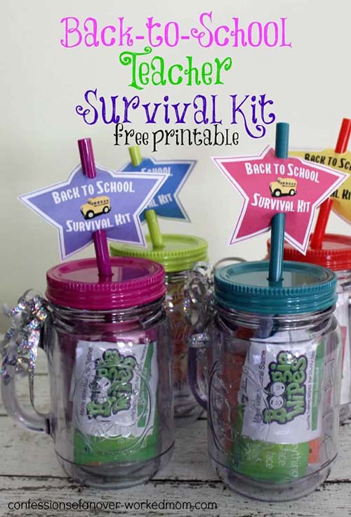 thanksgiving gifts for teachers - DIY Back to School Survival Kit