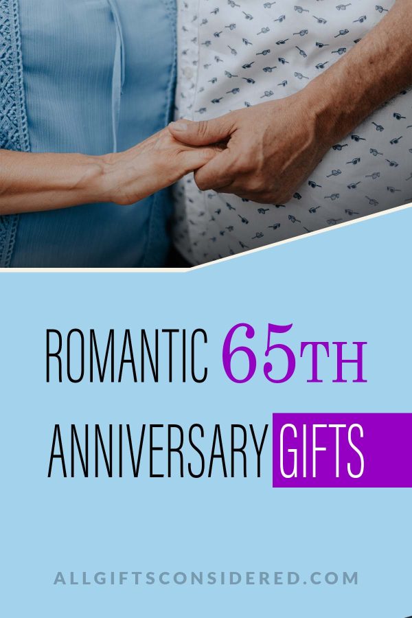 65th anniversary gifts - pin it image