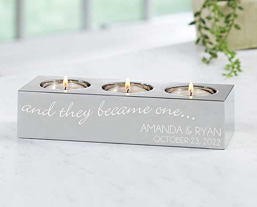 And They Became One... Tea Light Candle Holder