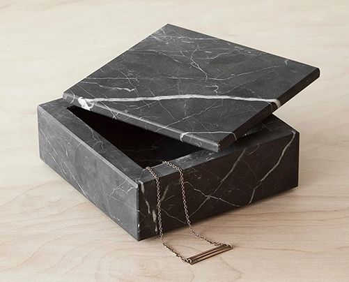 Black Marble Keepsake Box