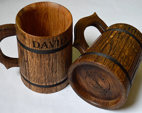 Handmade Oak Mug