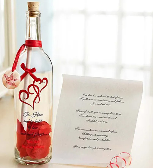 To Have & To Hold Personalized Message in a Bottle
