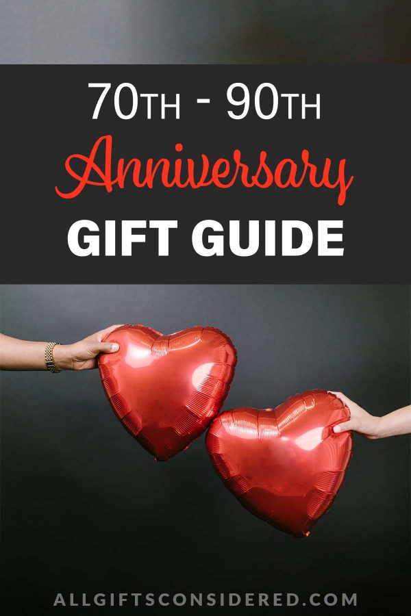 70th anniversary gifts- pin it image