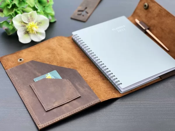 Gifts for adults leather planner