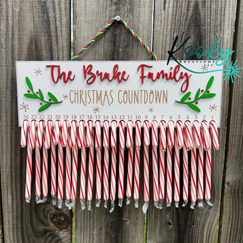 Candy Cane Christmas Countdown