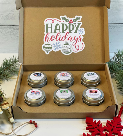 holiday scented candles