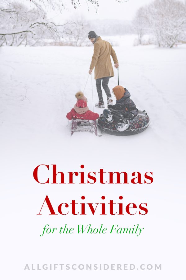Christmas activities - pin it image