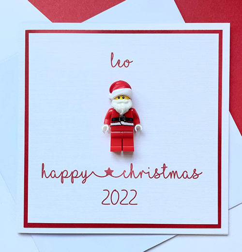 lego Santa card