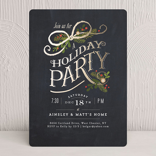 nightfall holiday party invite