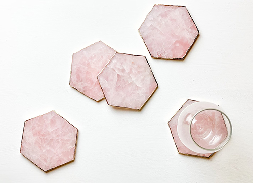 Rose Quartz Coasters