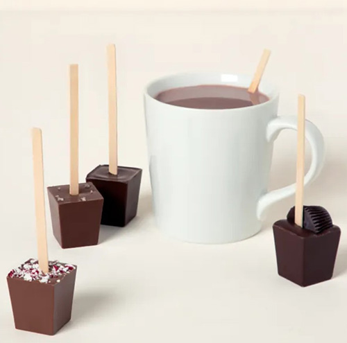 hot chocolate on stick