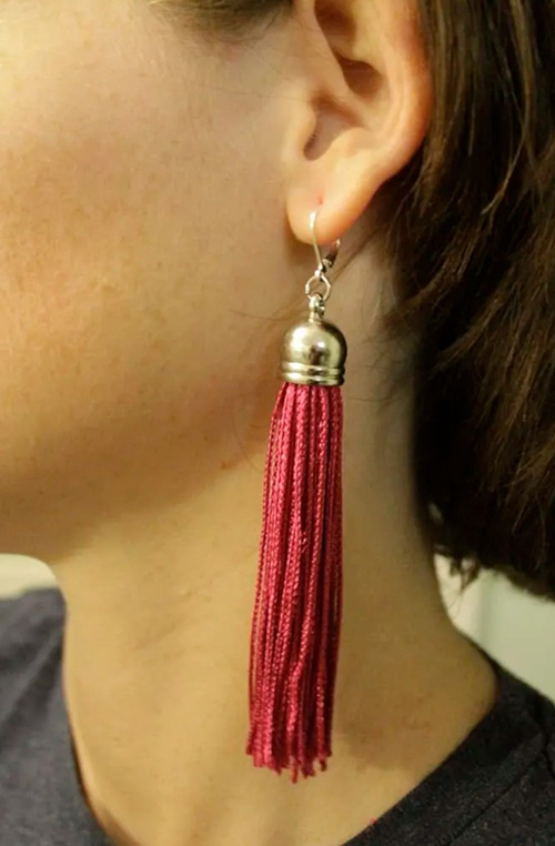 DIY Tassel earrings