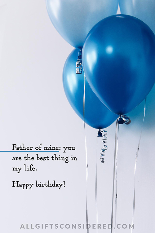 father of mine - birthday wishes
