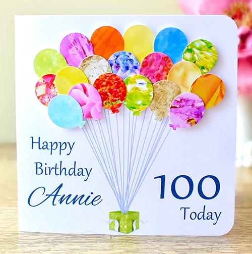 Personalized 100th Birthday Card