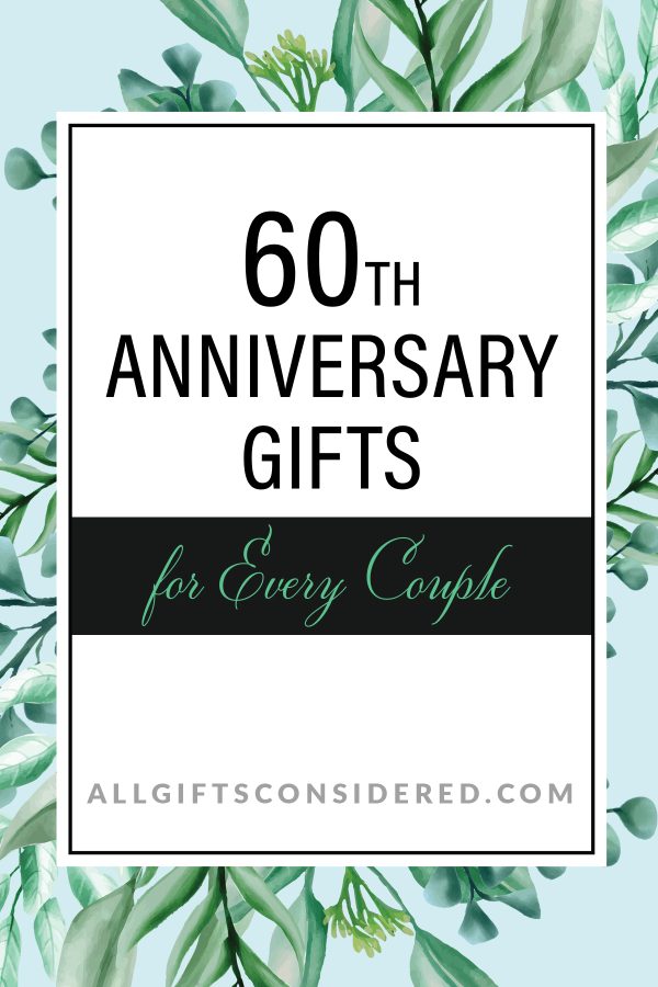 60th anniversary gifts - pin it image