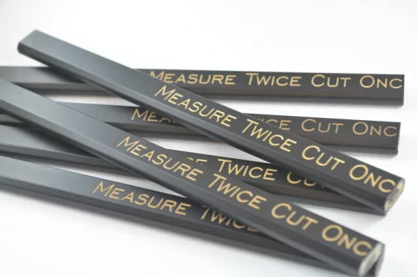 Gifts for Construction workers - measure twice pencils