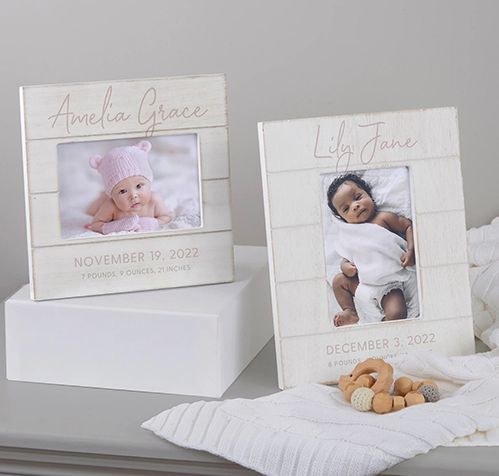 simple and sweet personalized picture frames
