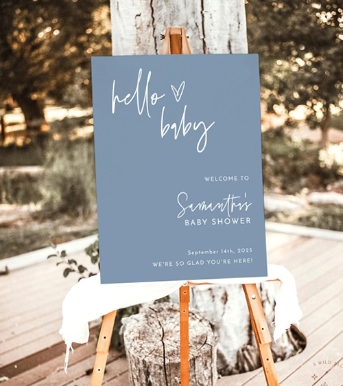 Baby Shower Welcome Signs