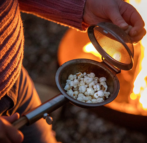 camping gifts - Campfire Popcorn Maker