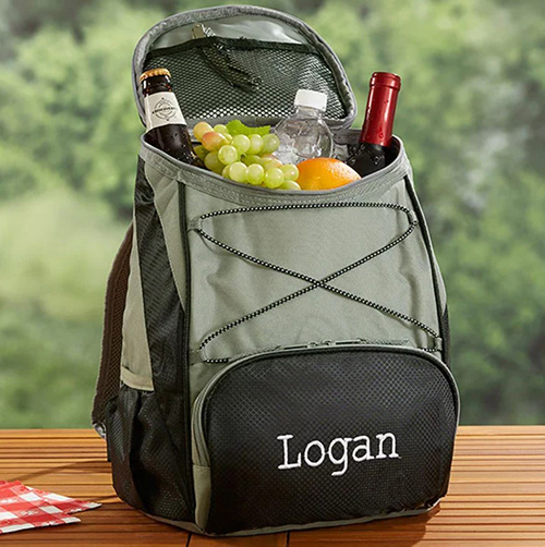 camping gifts - Embroidered Outdoor Cooler Backpack