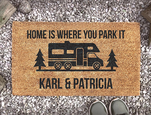 camping gifts - Home is Where You Park It