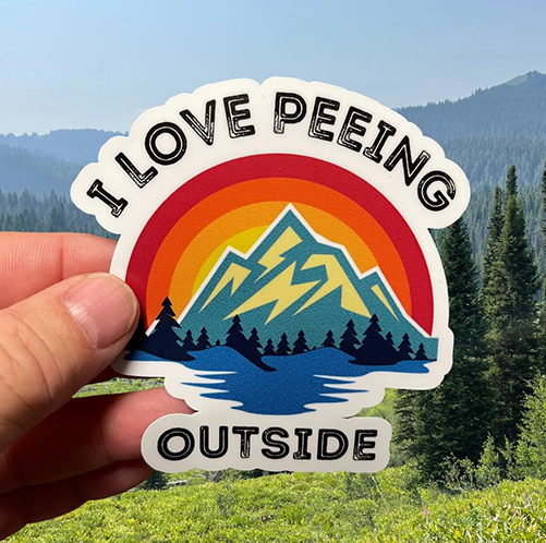 camping gifts- I Love Peeing Outside