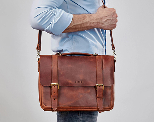 Leather Messenger Bag