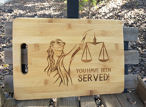 you've been served cutting board