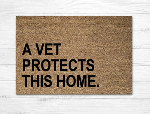 vet protects this home door mat