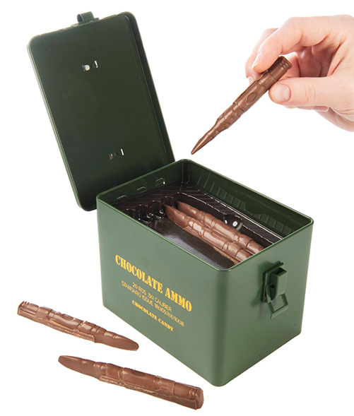 military gifts - chocolate ammo