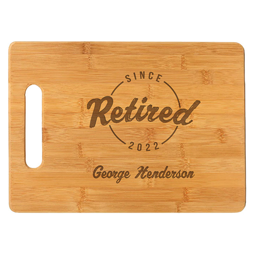 military gifts: retired since cutting board
