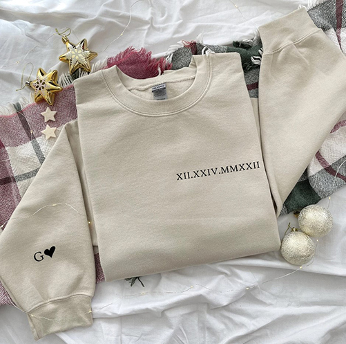 Custom Roman Numeral Sweatshirt