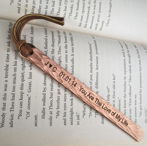 Engraved Bookmark - 26th anniversary gifts