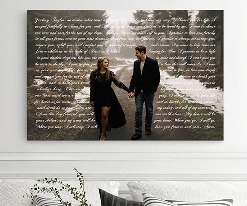 Lyrics & Songs Photo Canvas