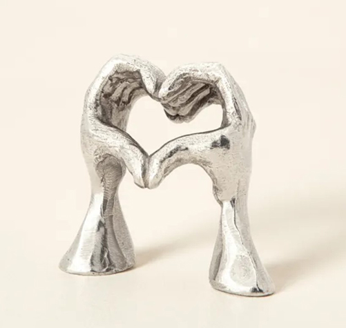 Hand Heart Sculpture