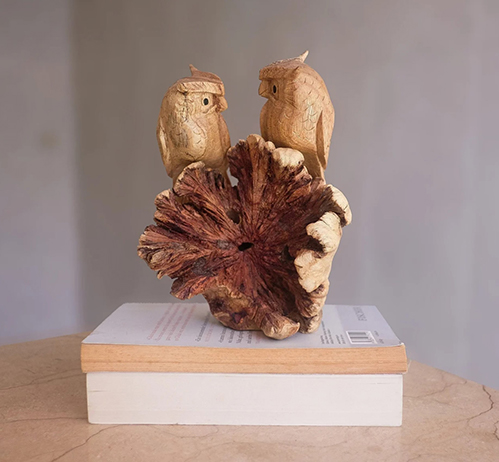 Owl Couple Figurine - 27th Anniversary Gifts