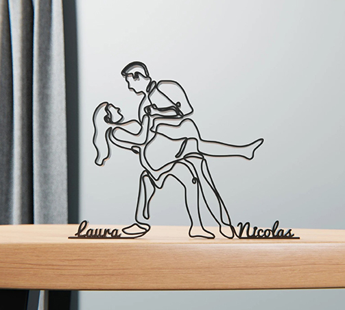 Personalized Dancing Wire Art