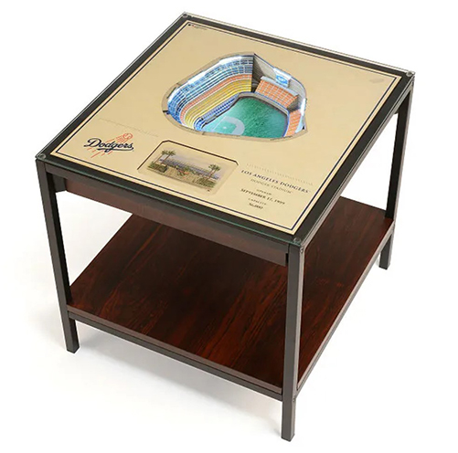 Baseball Stadium Lights End Table