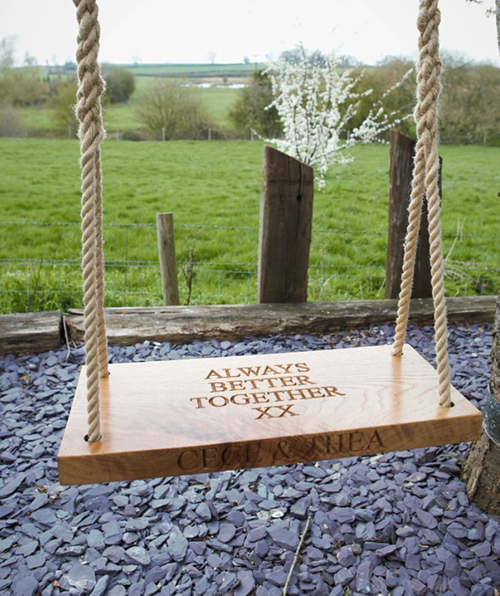 Custom Engraved Tree Swing