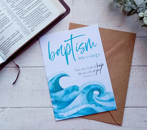 Baptism Blessings Card
