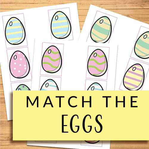 Match the Eggs Printable Game