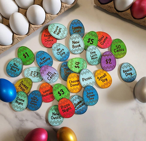 Wooden Token Prize Eggs