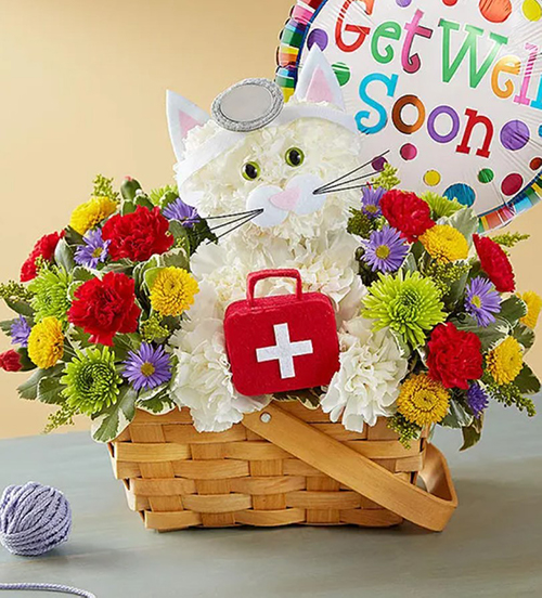 Cure-All Kitty Flower Basket